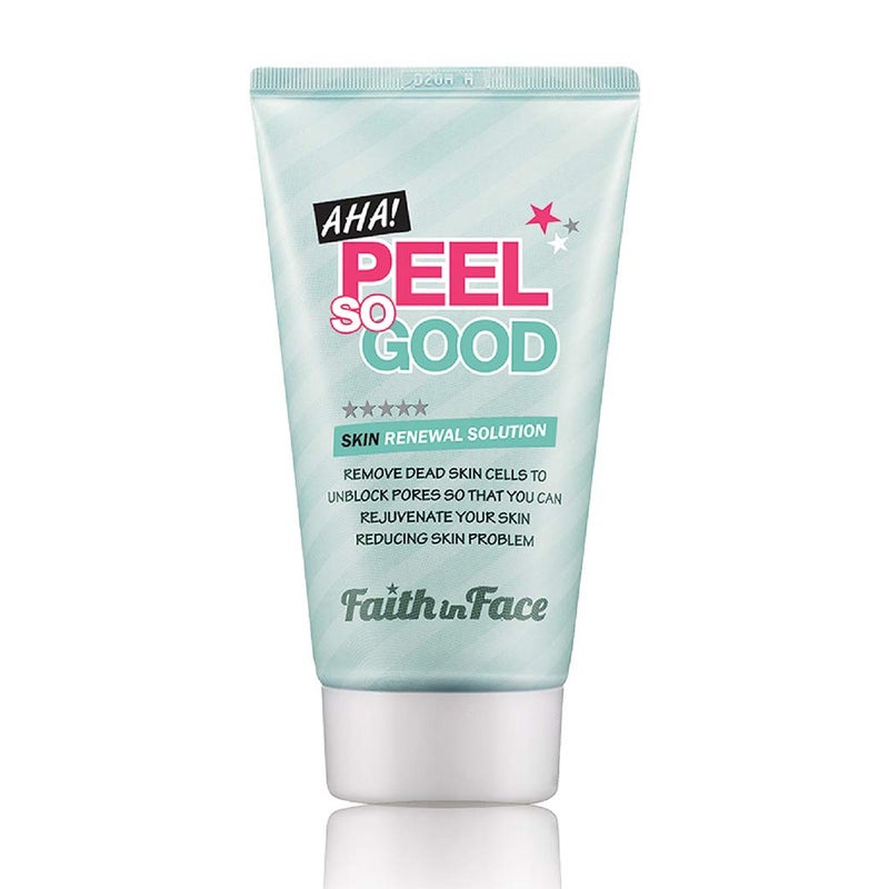 Faith in Face AHA Peel So Good Skin Renewal Peeling Gel, Deep Clean Facial Scrub Revitalize Skins Exfoliate Remove Dead Cells Dark Spot Gentle Brighten Face Korean Skincare, 4.22 fl oz - Image 1